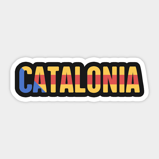 Catalonia Flag Sticker by MeatMan